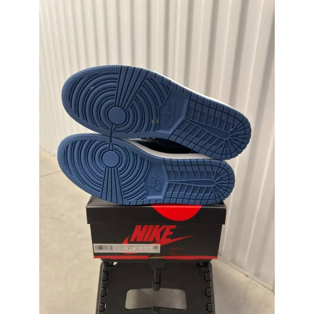 Nike Air Jordan 1 Dark Marina Blue Black Size 11 Men's - 555088-404 Retro OG